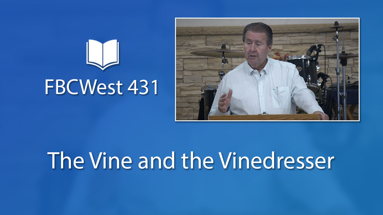 431 FBCWest | The Vine and the Vinedresser photo poster