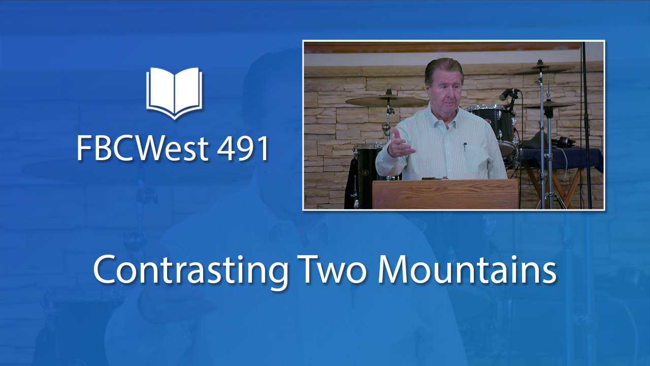 491 FBCWest | Contrasting Two Mountains photo poster