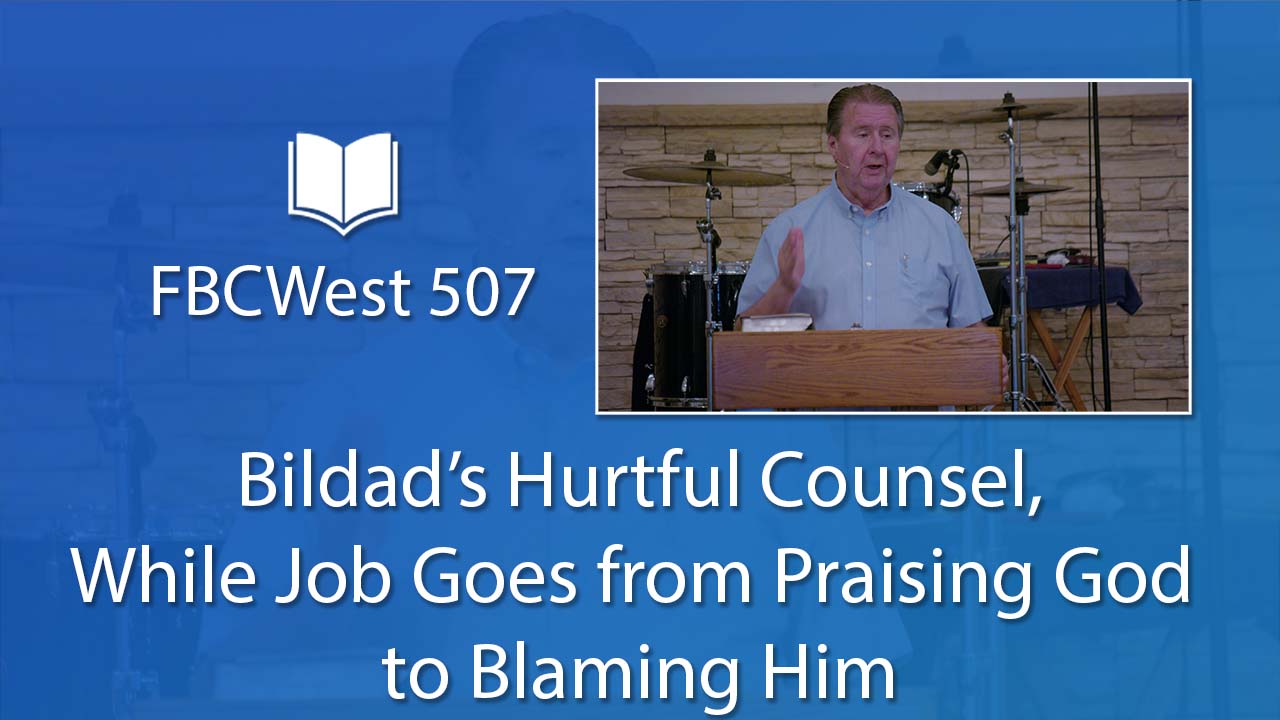 Bildad’s Hurtful Counsel, While Job Goes from Praising God to Blaming Him | Poster