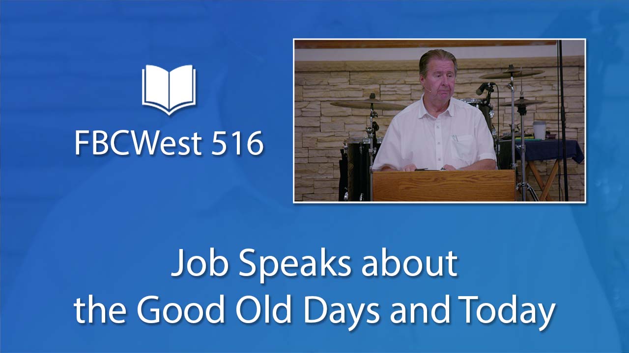 Job Speaks about the Good Old Days and Today | Poster