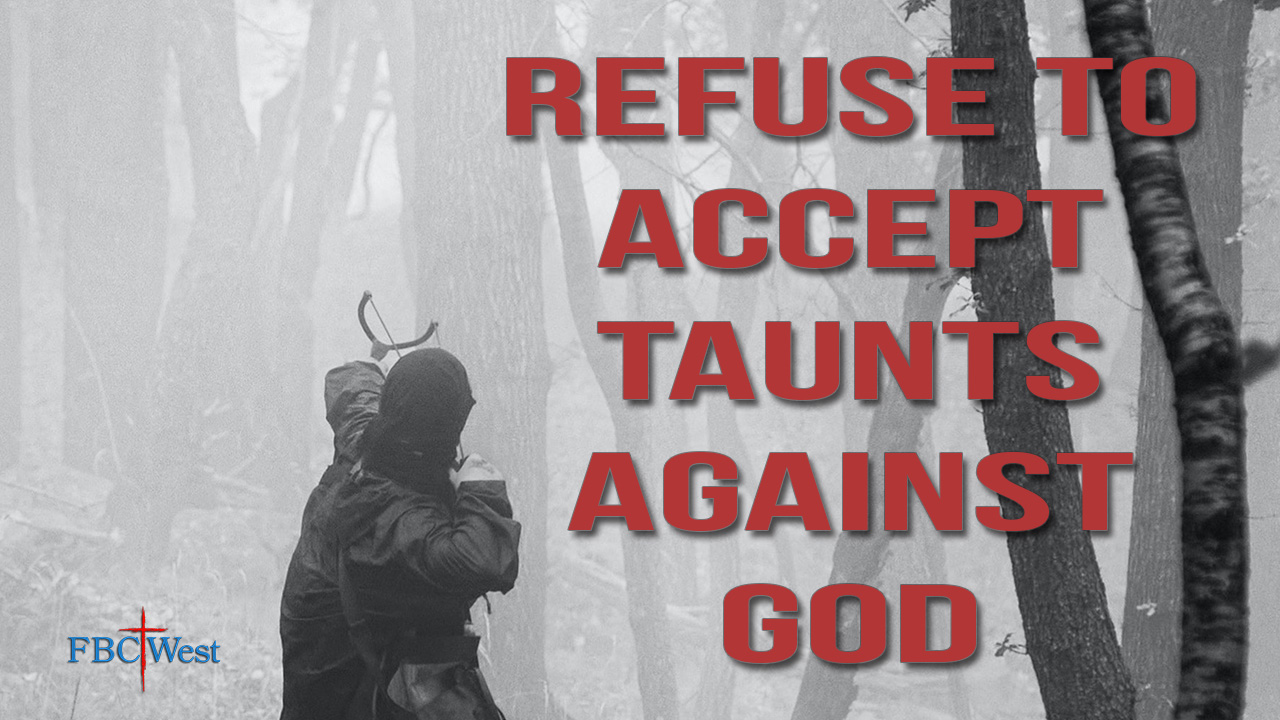 Refusing to Accept Taunts Against God Even if They Are Giants | Poster