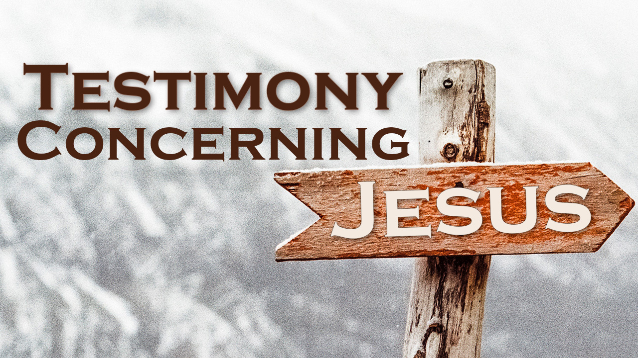 566 FBCWest | Testimony Concerning Jesus photo poster
