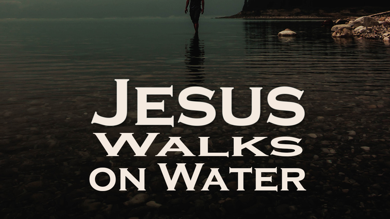 568 FBCWest | Jesus Walks on Water photo poster