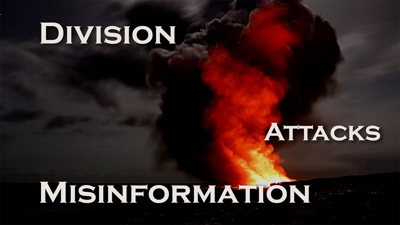 Division, Misinformation and Attacks | Poster