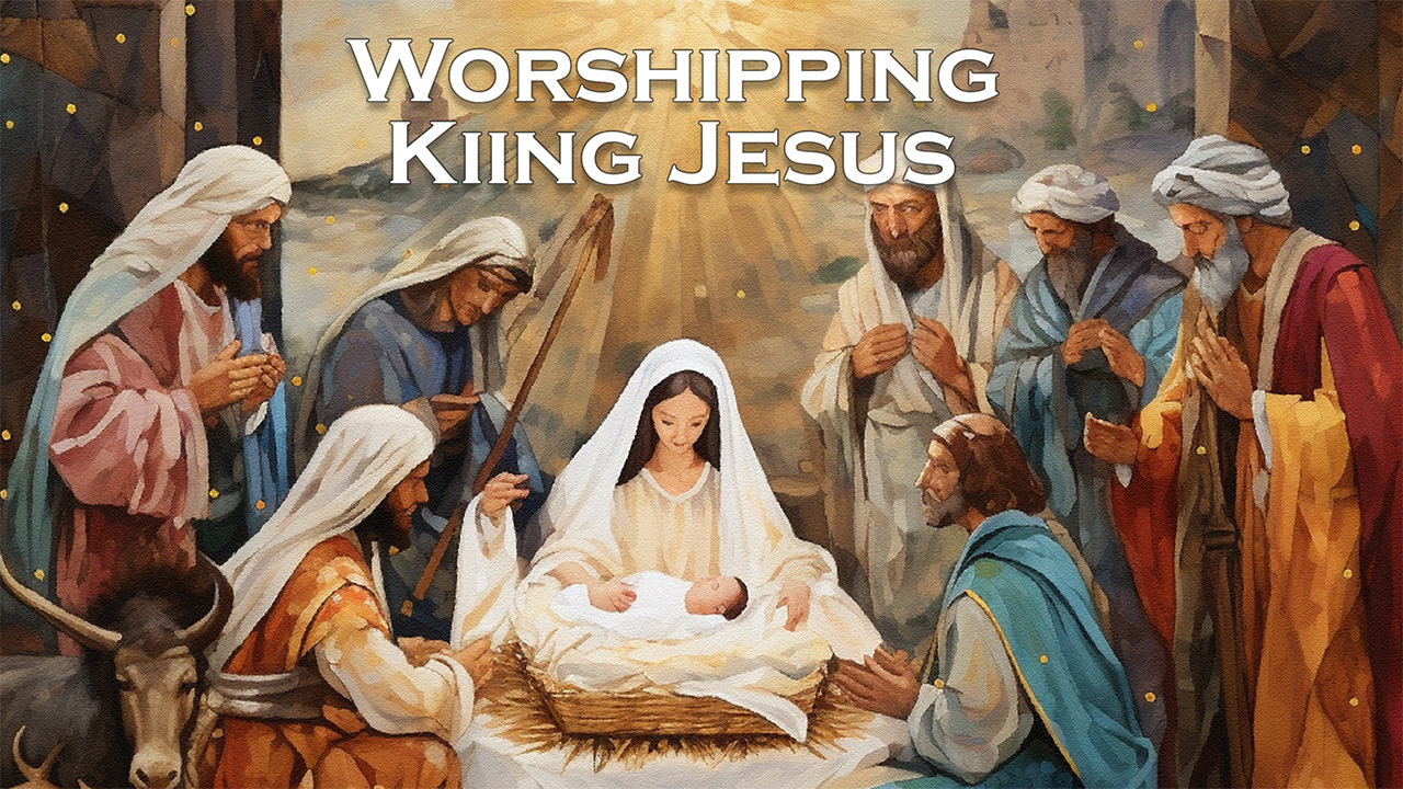 586 FBCWest | Worshipping Kiing Jesus photo poster