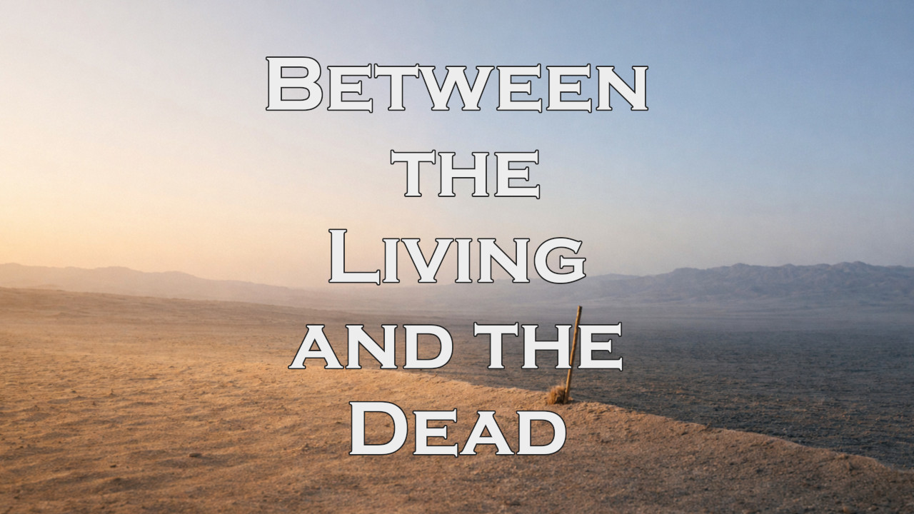 699 FBCWest | Between the Living and the Dead photo poster